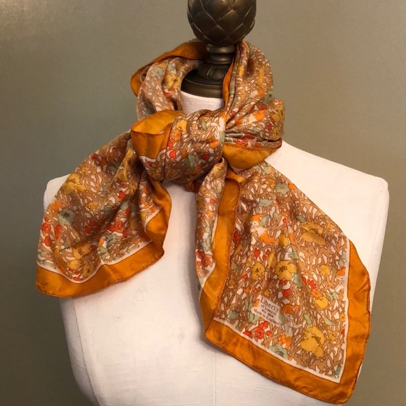 HP🎉-Vtg-Liberty of London Silk Scarf-Forest of Elves - Picture 4 of 14